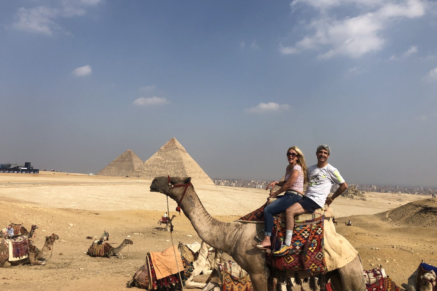 Cairo pyramids tour, camel ride